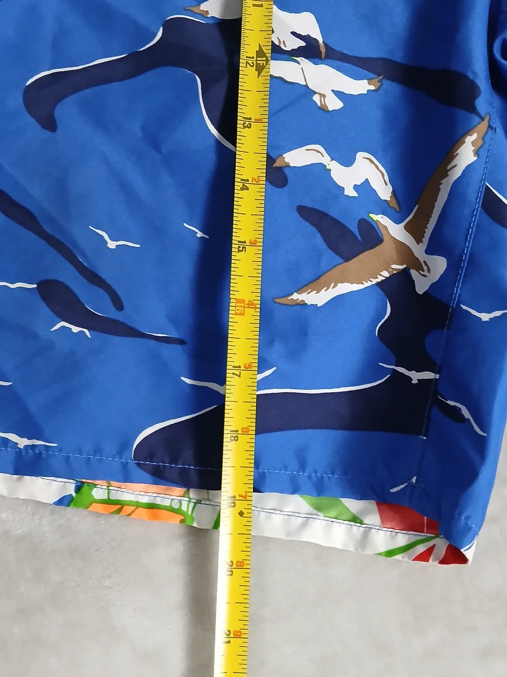 RLX Ralph Lauren Swim Trunks 34 Men's Nautical Board Shorts Bathing Suit Sailing